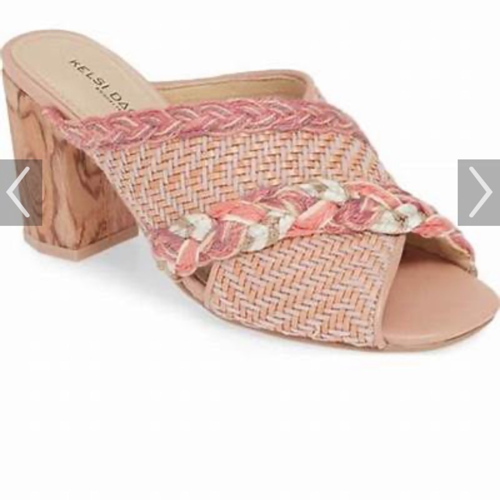 Kelsi Dagger Woven Block Heel Mules